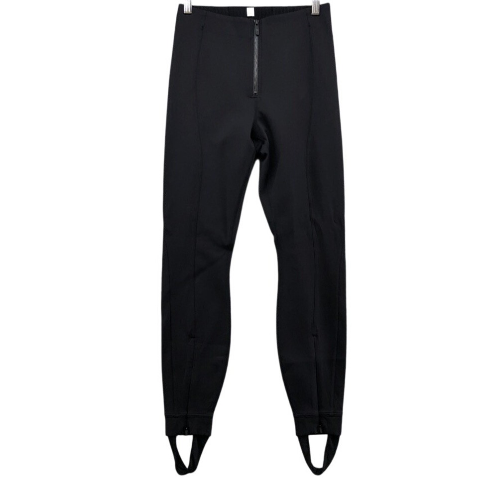 Lululemon Pull-On Zip-Front High-Rise Pant *Full Length Black Womens Medium